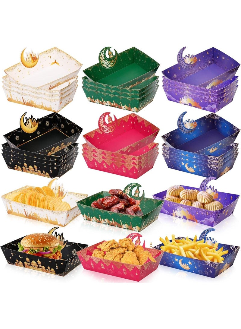 24-Piece Paper Food Tray Boxes For Chips Corn Chips Candy Party Supplies - Image 1